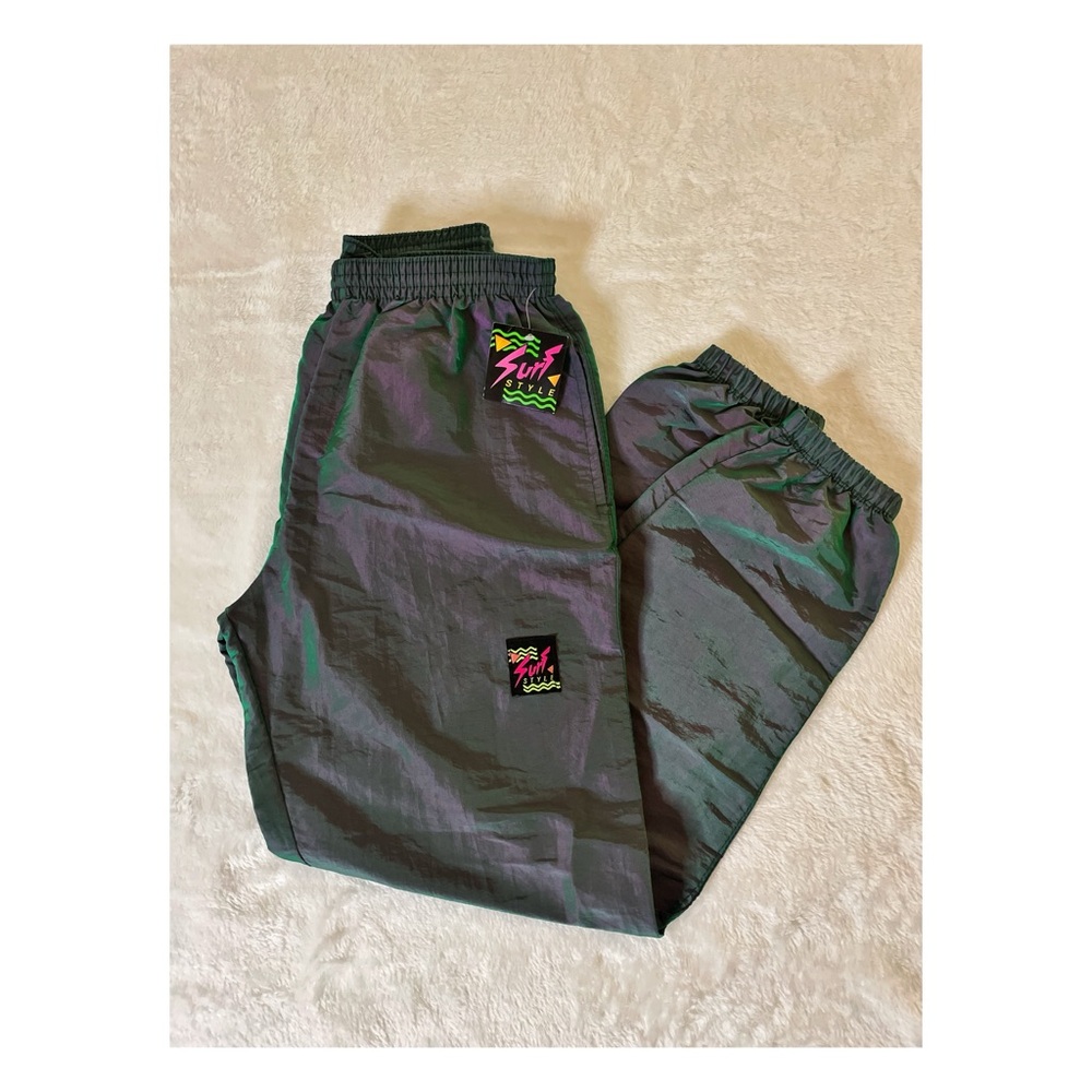 NWT 90s Deadstock Surf Style Windbreaker Pants